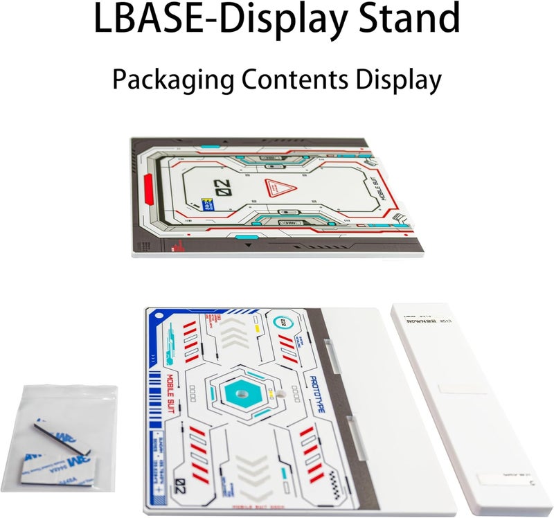 LBASE Acrylic Display Stand for Gundam MG/RG/HG/MGSD Models, Can be paired with -4th (-Display Stand(for 4th)) - Image 4